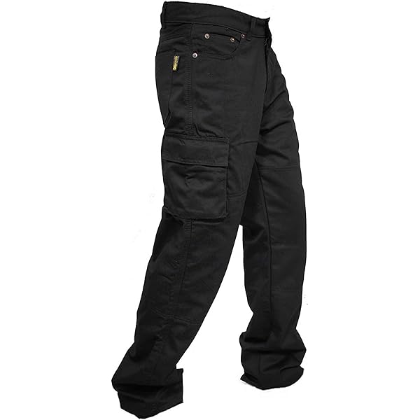 Amazon.com: newfacelook Men's Motorcycle Pants Cargo Black Aramid